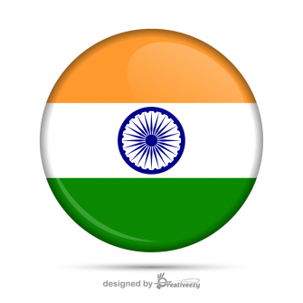 The National flag of India Badge Design