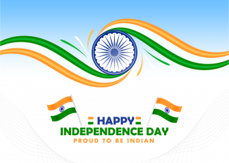Indian republic day in flat design