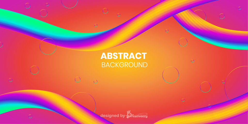 Abstract fluids Colourful graident tube shape waves 3d background