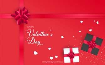 Romantic Valentine's Day wishes with a Touch of Elegant gifts vector